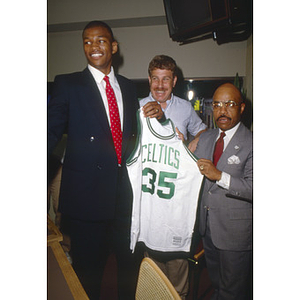 Reggie Lewis, Boston Celtic's draft pick -- Press Conference