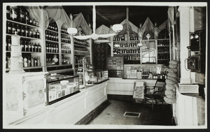 Hadcock's drug store, Dale & Washington Streets, Roxbury, Mass. Interior