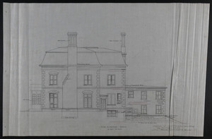 Side Elevation North, Addition to House of Francis Shaw, Esq., 346 Kent Street, Brookline, undated