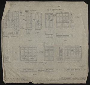 1/2" Scale Details of Servants Wardrobes, Broom Closets, Etc., House of J.S. Ames, Esq. at 3 Commonwealth Ave., Boston, undated