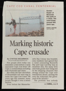 "Marking historic Cape crusade," Cape Cod Times, July 5, 2009