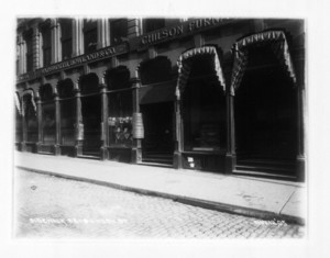 Sidewalk 82-86 Washington St., Boston, Mass., November 12, 1905