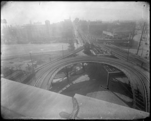 Charlestown: Sulivan Square Loop Looking Up Bunker Hill St.