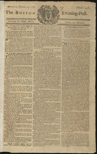 The Boston Evening-Post, 25 February 1765