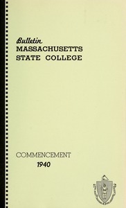 Commencement 1940. Bulletin Massachusetts State College 32, no. 5