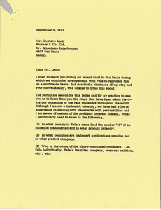 Letter from Mark H. McCormack to Gustavo Lanir