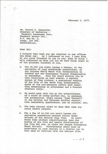 Letter from Mark H. McCormack to Harold G. Carpenter