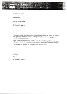 Memorandum from Mark H. McCormack to Jean Sewell