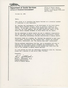 Letter from Philip J. Spottswood