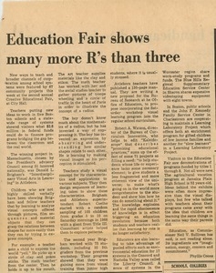 Education fair shows many more R's than three