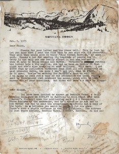 Letter from Raymond Mungo to Charles Light and Harvey Wasserman