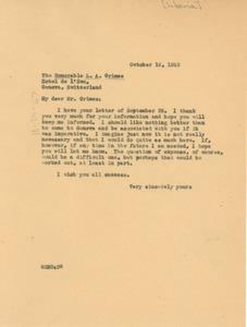 Letter from W. E. B. Du Bois to Secretary of State, Liberia