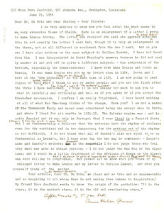 Letter from Anna Melissa Graves to Dr. and Mrs. Du Bois