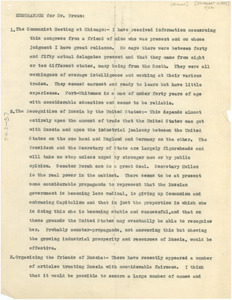 Memorandum from W. E. B. Du Bois to Dr. Braun