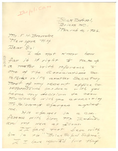 Letter from Lucille M. McLendon to F. L. Brownlee