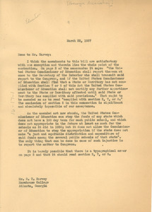 Letter from W. E. B. Du Bois to Georgia Association of Negro Colleges and Secondary Schools