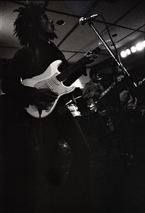 Bob Marley and the Wailers at Paul's Mall: Marley with Aston Barrett (bass) in background