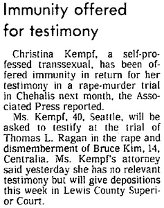 Immunity Offered for Testimony