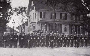 Richardson Light Guard, Richardson home, Main and Richardson Avenue, 1877