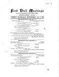 Ford Hall Meetings program, 1/11-1/25/1914