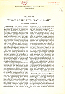 Tumors of the intracranial cavity