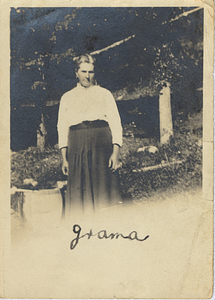 Woman standing outside