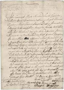 Deposition of John Cornuck and others regarding Pompey (a runaway slave), 7 October 1724
