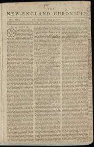 The New-England Chronicle, 9 May 1776