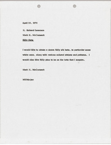 Memorandum from Mark H. McCormack to H. Richard Isaacson