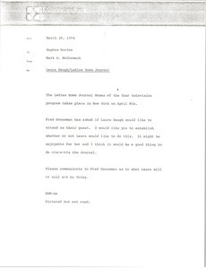 Memorandum from Mark H. McCormack to Hughes Norton