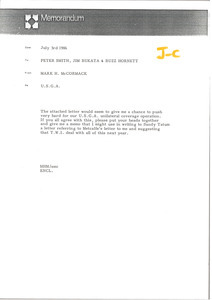 Memorandum from Mark H. McCormack to Peter Smith