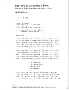 Letter from Mark H. McCormack to David B. Fay
