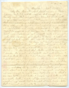 Letter from Aldin Grout to James and Elizabeth Bailey