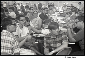 National Student Association Congress: delegates gathered around tables