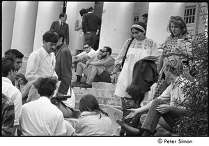 National Student Association Congress: delegates gathered on the steps of the Reckord Armory