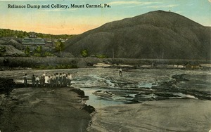 Postcard: Reliance Dump and Colliery, Mount Carmel, Pa.