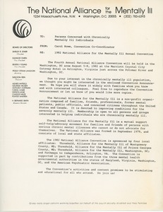 1982 National Alliance for the Mentally Ill Convention