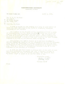 Letter from William Jaffé to W. E. B. Du Bois