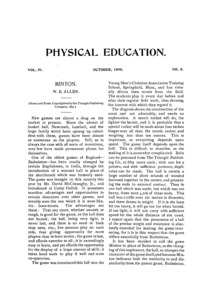 Physical Education, October, 1895