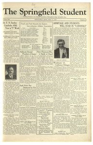 The Springfield Student (vol. 13, no. 26) May 11, 1923