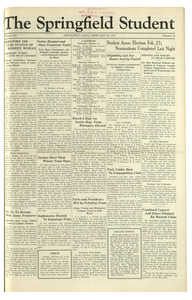 The Springfield Student (vol. 21, no. 16) February 18, 1931