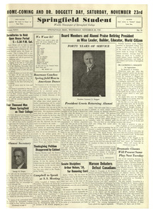 The Springfield Student (vol. 26, no. 16) November 20, 1935