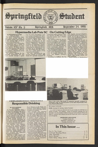 The Springfield Student (vol. 107, no. 2) Sept. 24, 1992