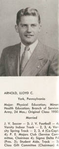 Lloyd Arnold Massasoit Yearbook Photograph