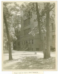Front View of Judd and East Gymnasia