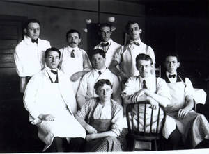 Student Waiters, c. 1900