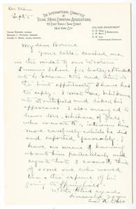 Charles K. Ober Letter to Bowne (September 6, 1890)