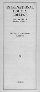 Physical Education Bulletin (1926-1927)