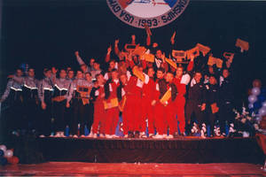Springfield College men's gymnastics team at USA Gymnastics Men's Collegiate National Championship (April 9, 1993)