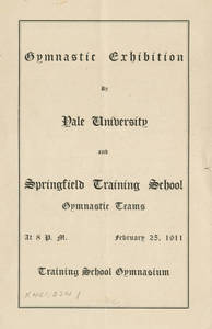 Gymnastic Exhibition brochure (February 25, 1911)